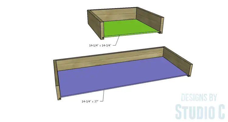 plans to build a dresser with trim drawer bottoms