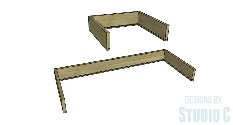 plans to build a dresser with trim assembled drawer boxes