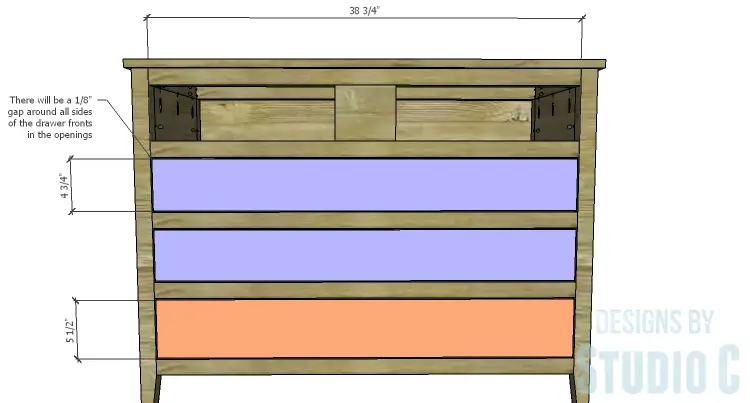 plans to build a dresser with trim lower drawer front