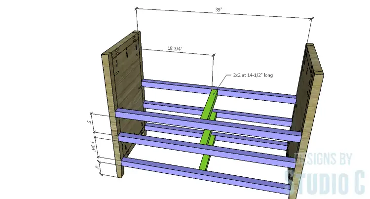 plans to build a dresser with trim stretchers