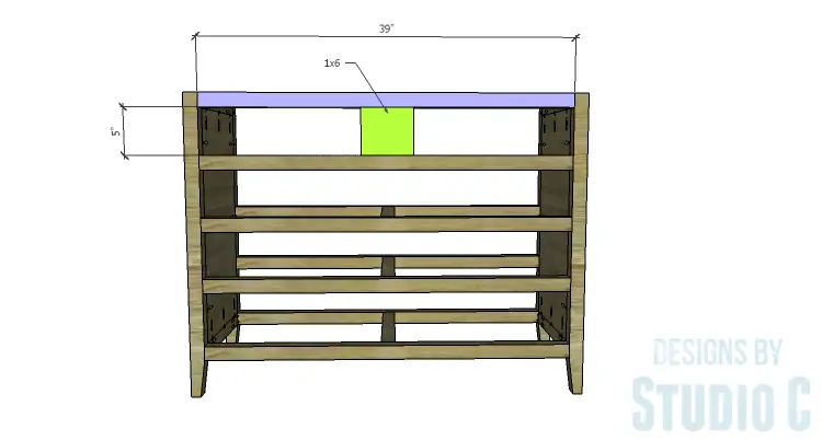plans to build a dresser with trim upper stretcher