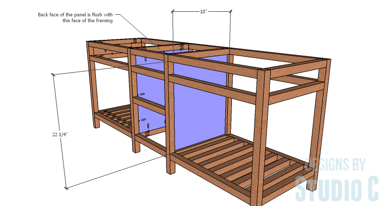 DIY furniture plans to build a Cuszco Console Table_Center Panels