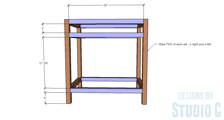 DIY furniture plans to build a Cuszco Console Table_Outer Frame Connectors