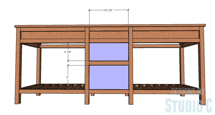DIY furniture plans to build a Cuszco Console Table_Drawer Fronts