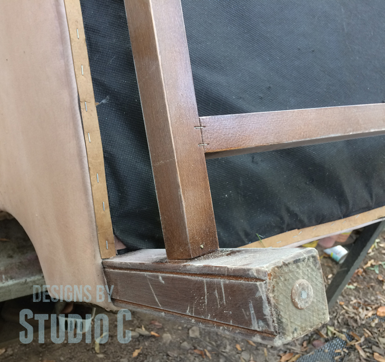 sanding-repainting-legs-chair-sanded