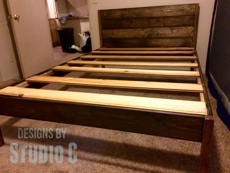 DIY furniture plans to build a Full XL bed_completed 2