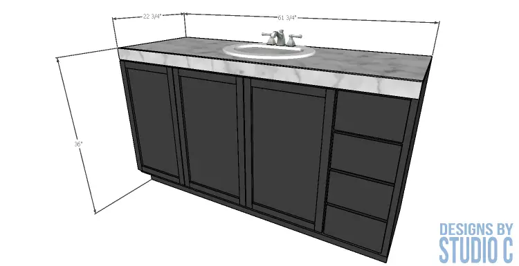 DIY-furniture-plans-build-custom-36-tall-bath-vanity_Dimensions