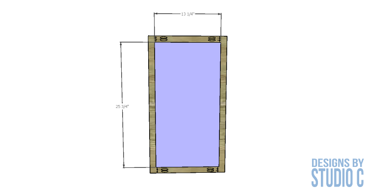 DIY-furniture-plans-build-custom-36-tall-bath-vanity_Hamper Door Panel