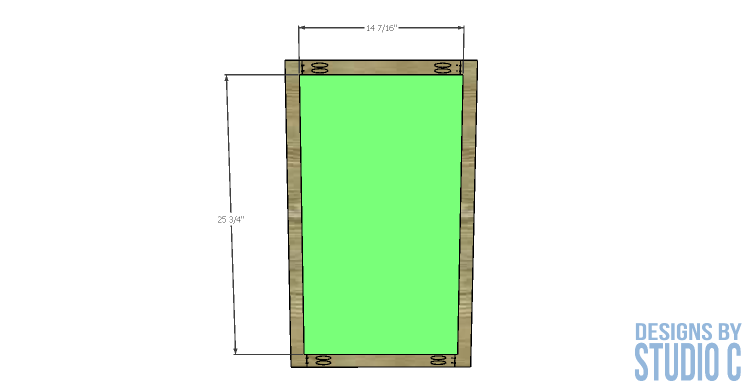 DIY-furniture-plans-build-custom-36-tall-bath-vanity_Center Door Panel