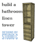 build a bathroom linen tower featured image with project title