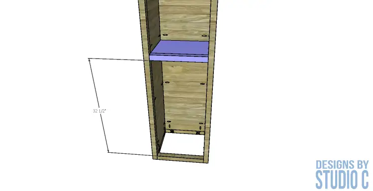 diy-furniture-plans-build-bathroom-linen-tower_drawer-shelf-installation