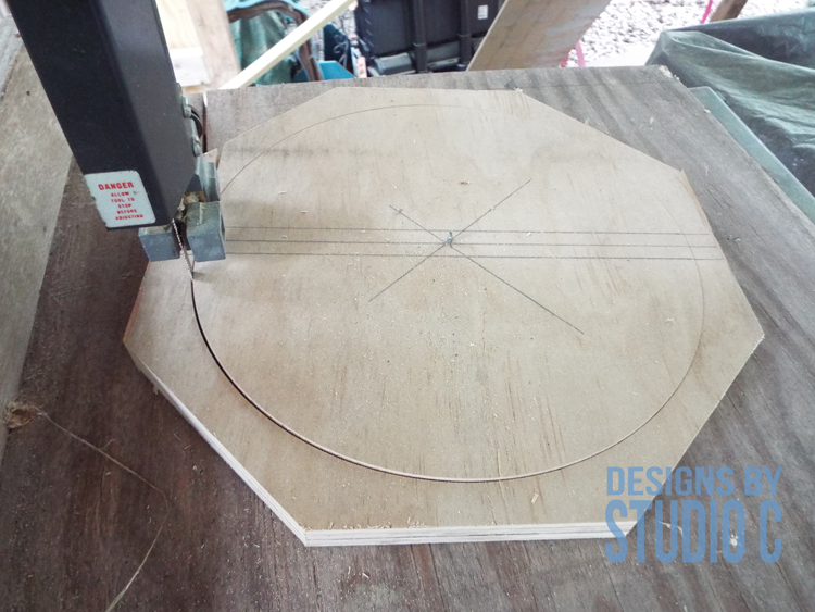 DIY plans circle shelves cutting jig