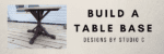 Build a Round Dining Table Pedestal Base featured image graphic with title