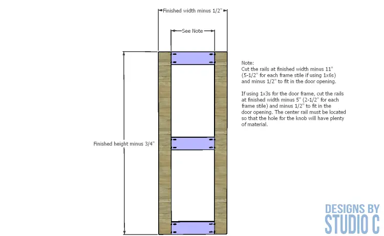 How to Build an Interior Slab Door inner frame