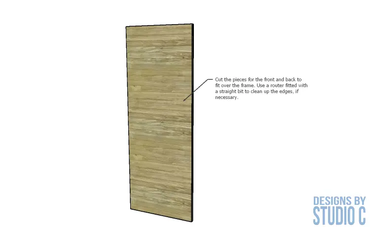 How to Build an Interior Slab Door front back panels