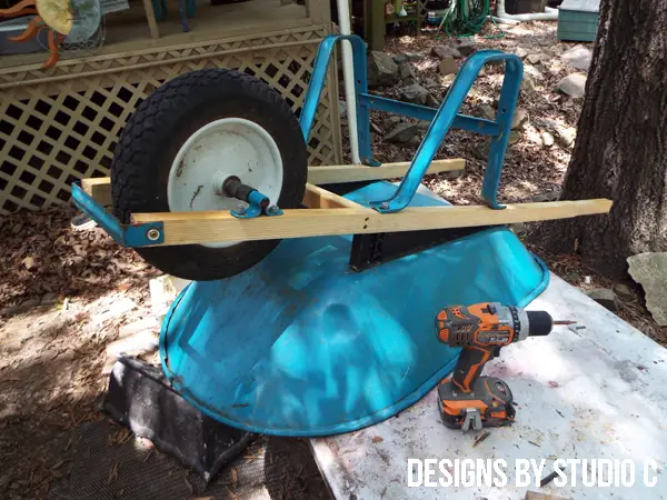 how to make replacement wheelbarrow handles completed project