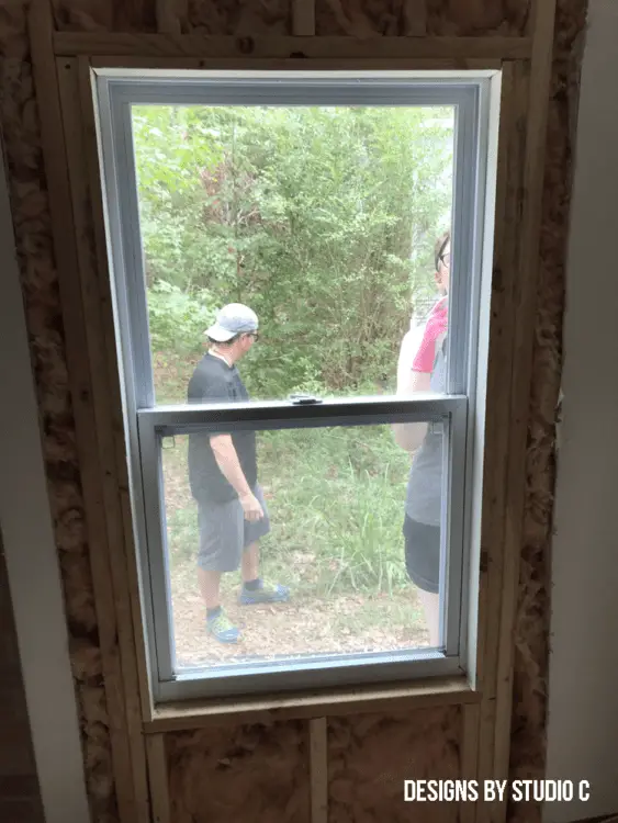cutting opening installing window