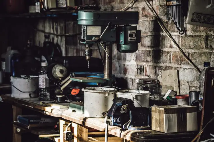 5 tips renovating garage workbench with drill press