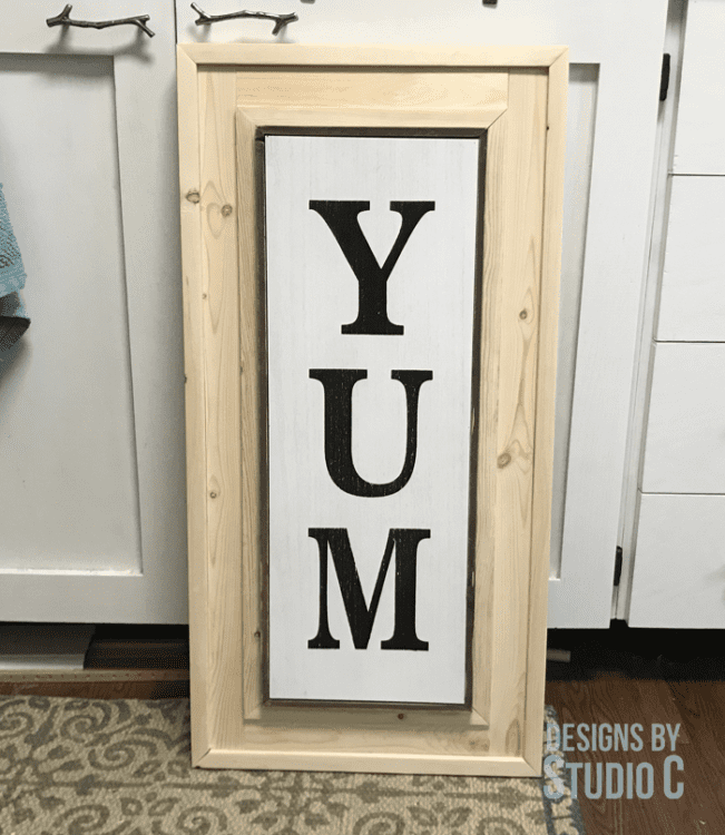 DIY sliding door spice cabinet_frame