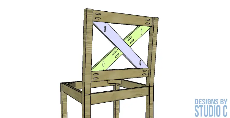 build x back stools,plans build stools,diy x back stools,build counter height stools