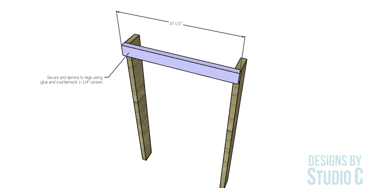 build metropolitan end table end aprons