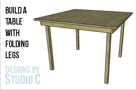 Folding Table Base Plan/folding Craft Table Base Plan/compact Table Base  Plan/diy Craft Table Base Plan/wood Pdf/pdf Plan/diy Plan/pattern 