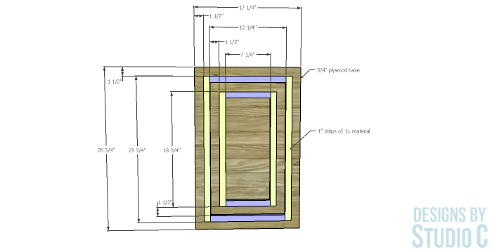 DIY Furniture Plans to Build a Gabrielle Cabinet_Door Trim