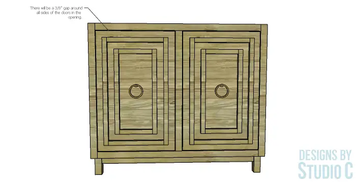 DIY Furniture Plans to Build a Gabrielle Cabinet_Doors