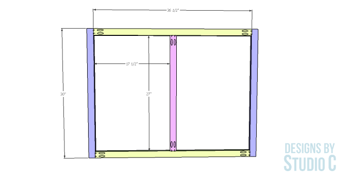 DIY Furniture Plans to Build a Gabrielle Cabinet_Face Frame