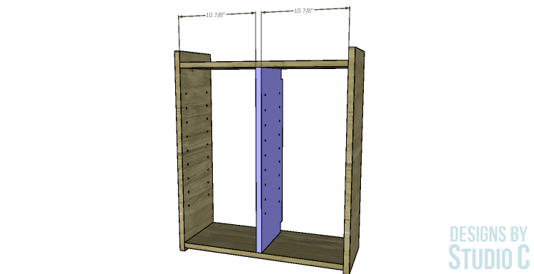 DIY Furniture Plans to Build a Pottery Barn Inspired Newport Wall Cabinet_Divider