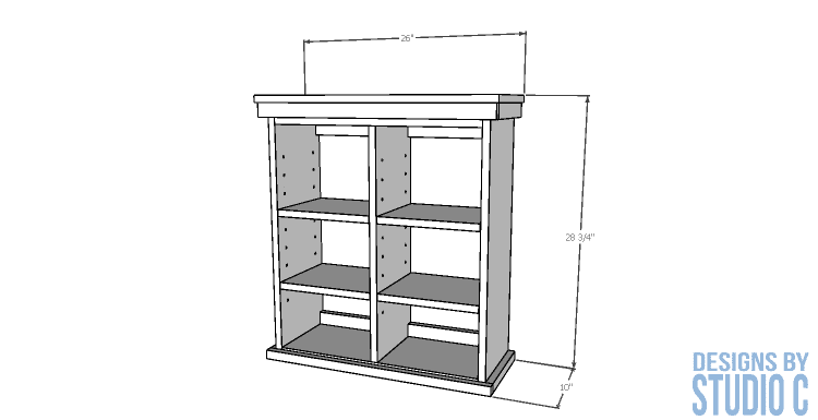 DIY Furniture Plans to Build a Pottery Barn Inspired Newport Wall Cabinet_Dimensions