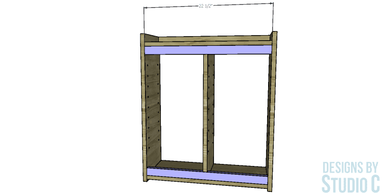 DIY Furniture Plans to Build a Pottery Barn Inspired Newport Wall Cabinet_Back Supports