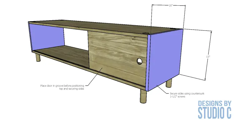 DIY Plans to Build a Hamilton Media Stand_Lower Cabinet Sides