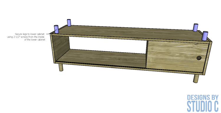 DIY Plans to Build a Hamilton Media Stand_Upper Cabinet Legs