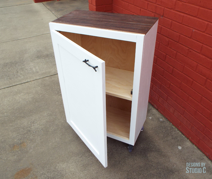 Build a Rolling Storage Cabinet_Open