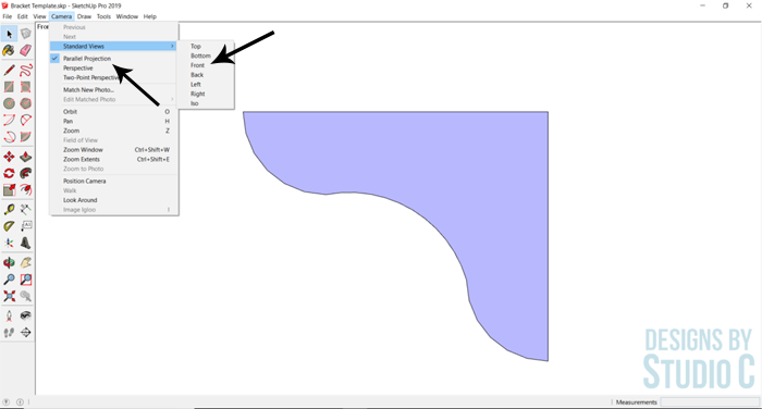 How to Create Printable Templates for Woodworking in SketchUp_View