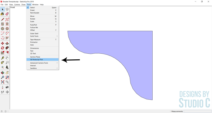 How to Create Printable Templates for Woodworking in SketchUp_Plot