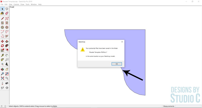 How to Create Printable Templates for Woodworking in SketchUp_Save