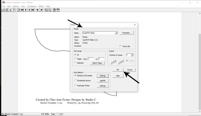 How to Create Printable Templates for Woodworking in SketchUp_Convert to PDF