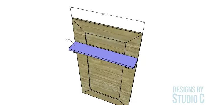 DIY Furniture Plans to Build a McKinley Entryway Shelf_Shelf