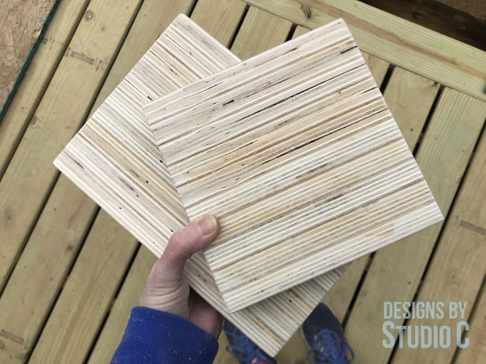 DIY Plywood End Grain Trivets