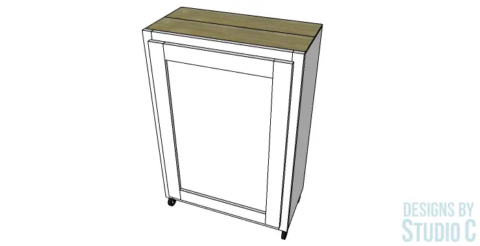 Build a Rolling Storage Cabinet_Drawing