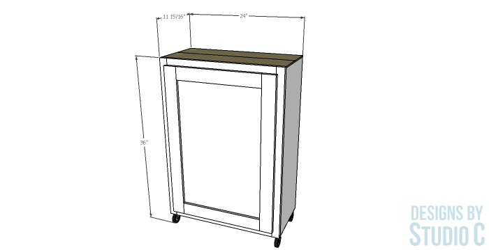 Build a Rolling Storage Cabinet_Dimensions