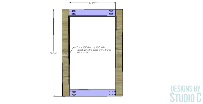 Build a Rolling Storage Cabinet_Door Frame