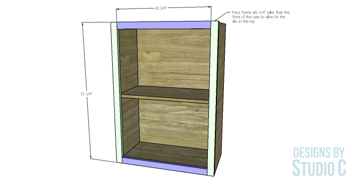 Build a Rolling Storage Cabinet_Face Frame