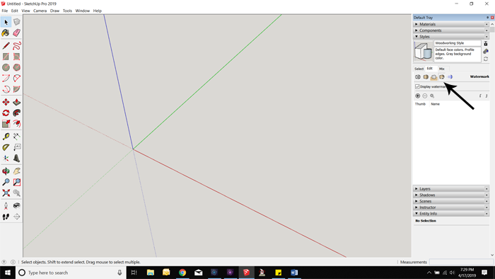 How to Add a Watermark in SketchUp_Getting Started
