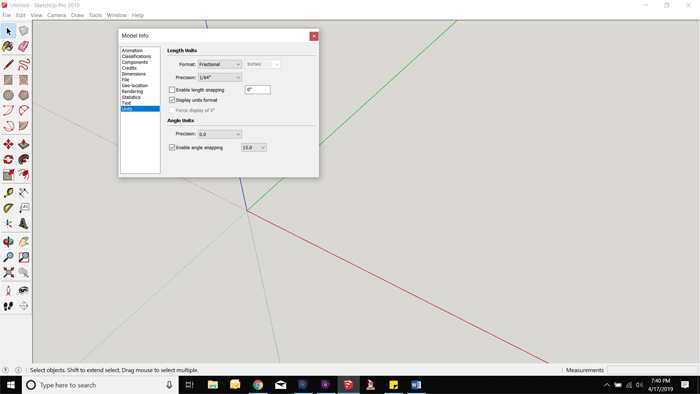 How to Create a Workspace Template in SketchUp_Units