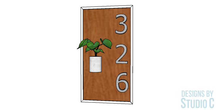 Easy to Build Modern Address Sign