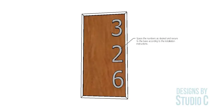 Easy to Build Modern Address Sign_Secure Numbers