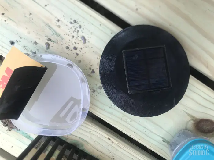 Repairing the Lens on a Solar Light_Sanding the Lens